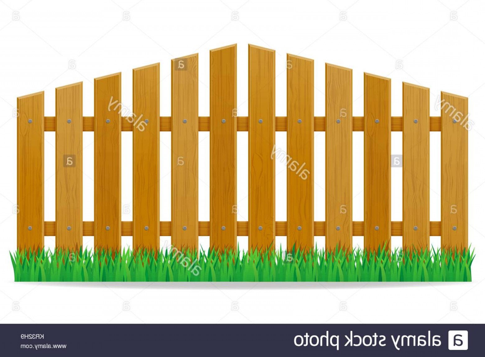 1560x1147 Stock Image Wooden Fence Vector Illustration Isolated On White