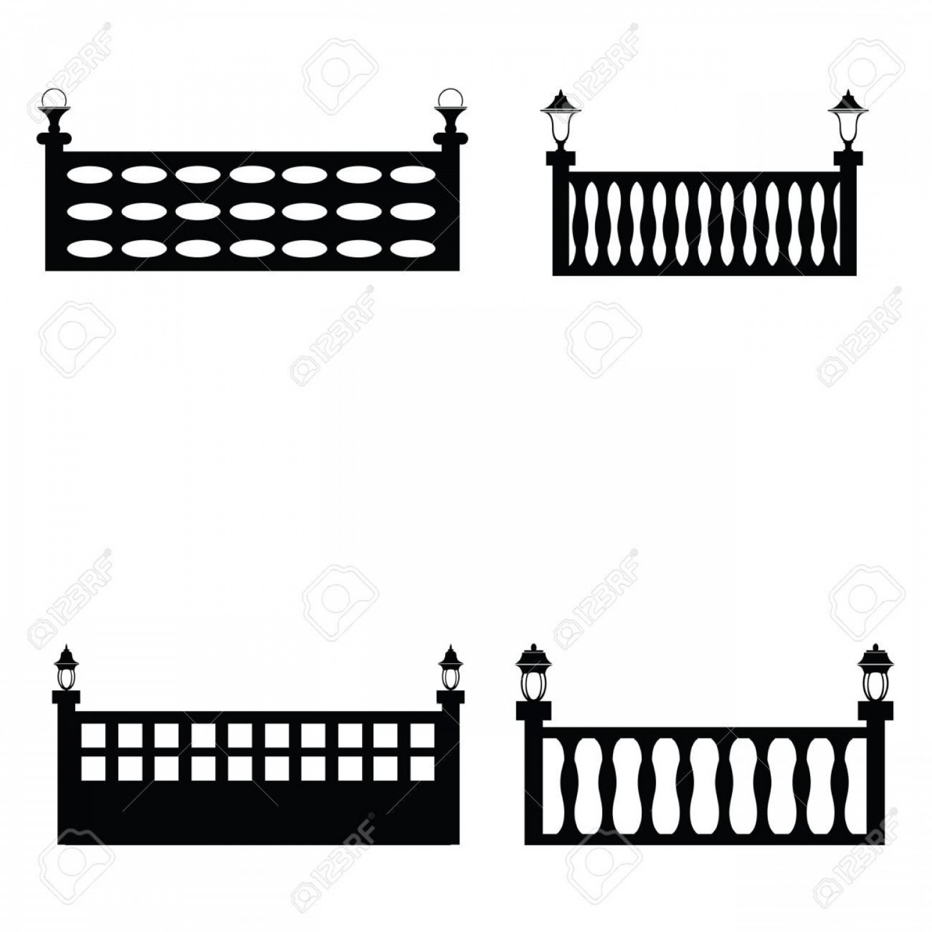 1872x1872 Black Fence Vector Hoodamathrun
