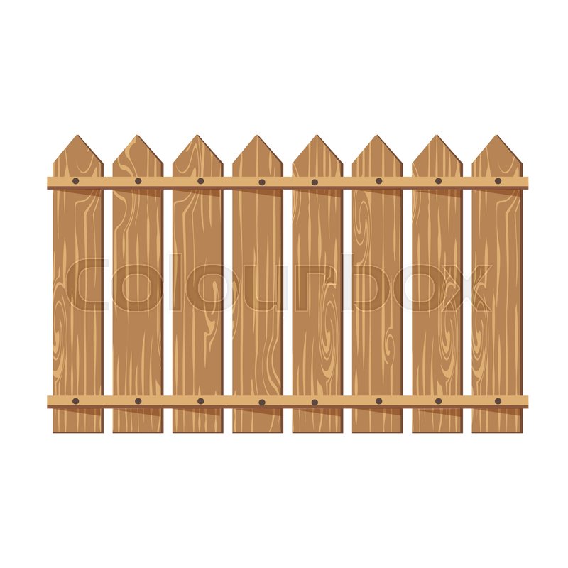 800x800 Wooden Fence Vector Illustration Stock Vector Colourbox