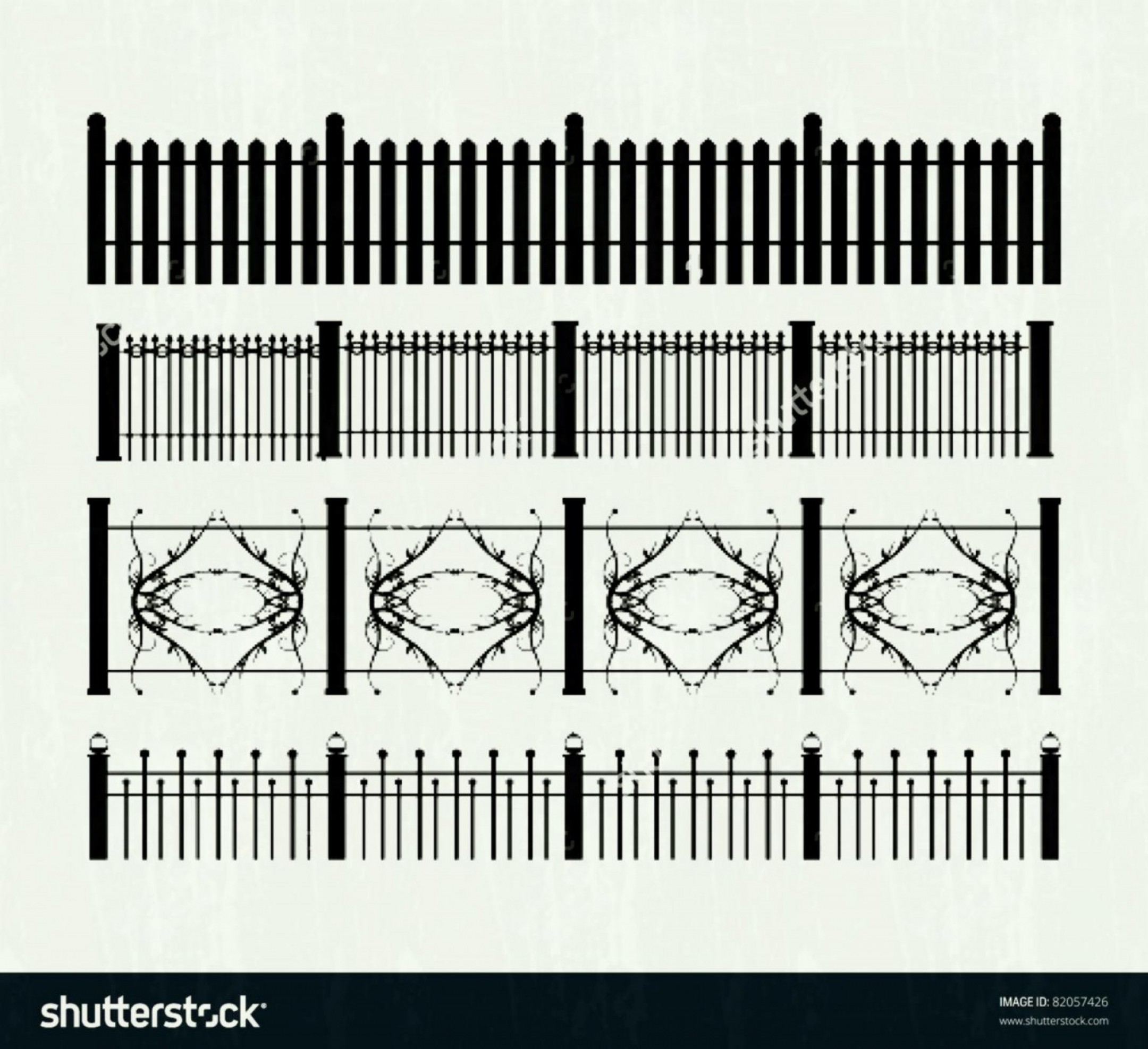 2160x1975 Fence Vector Art Cqrecords