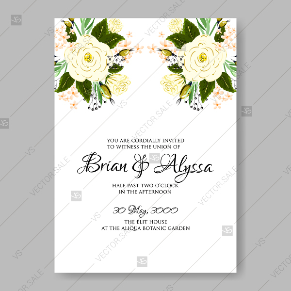 White Rose Peony Vector Wreath Floral Wedding Invitation Card 600x600 White Rose Peony Vector Wreath Floral Wedding Invitation Card
