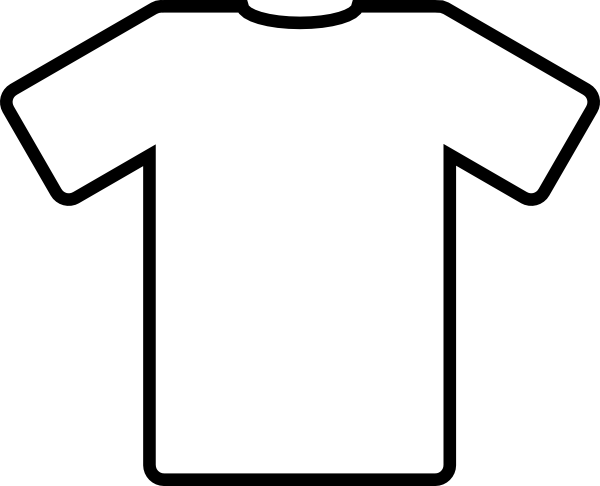 600x486 White T Shirt Clip Art