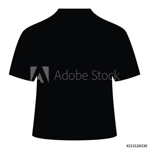 500x500 A Black And White Silhouette Of A Tshirt