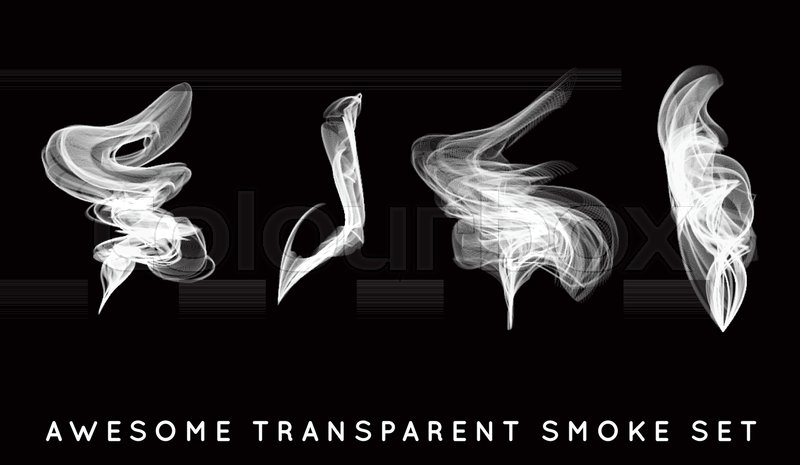 800x465 Set Of Digital Realistic Smoke Vector Stock Vector Colourbox