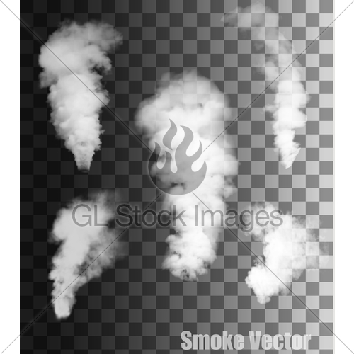 500x500 Smoke Vectors On Transparent Background Gl Stock Images