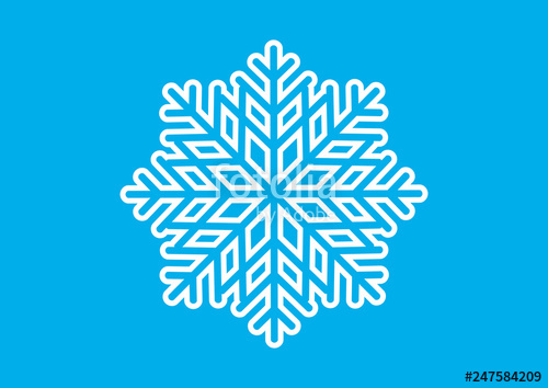 500x354 Graphic White Snowflake Vector Abstract Snowflake Vector White