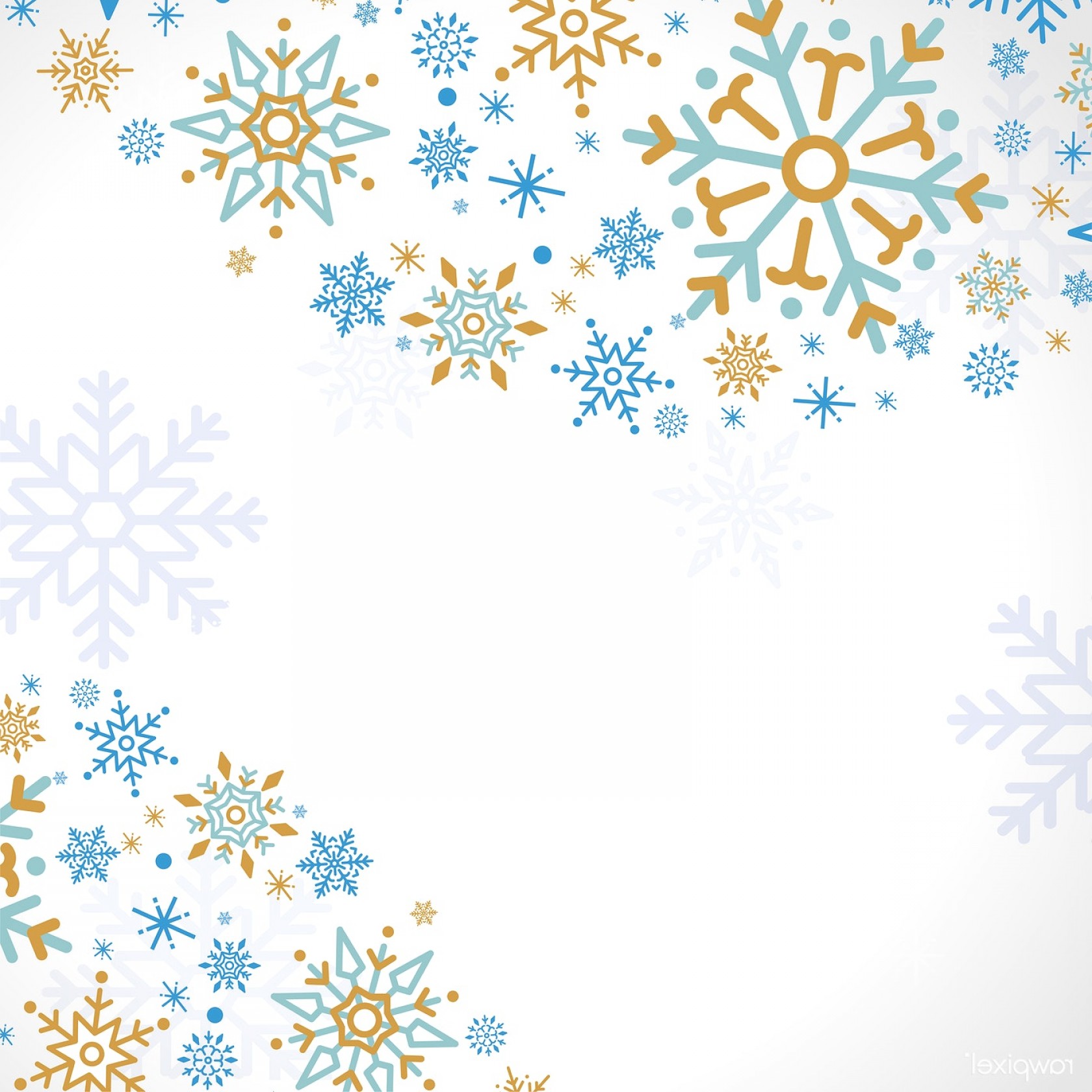 1680x1680 White Christmas Winter Holiday Background Snowflake Vector Soidergi