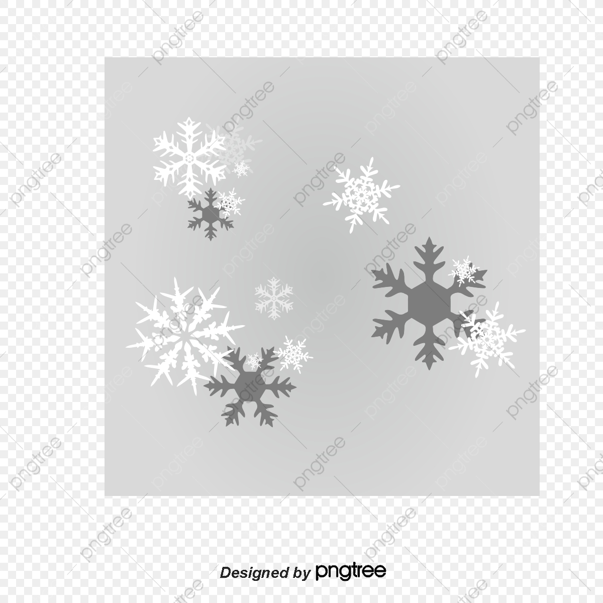 1200x1200 White Snowflakes Vector Material, Vector, White, Snowflake Png