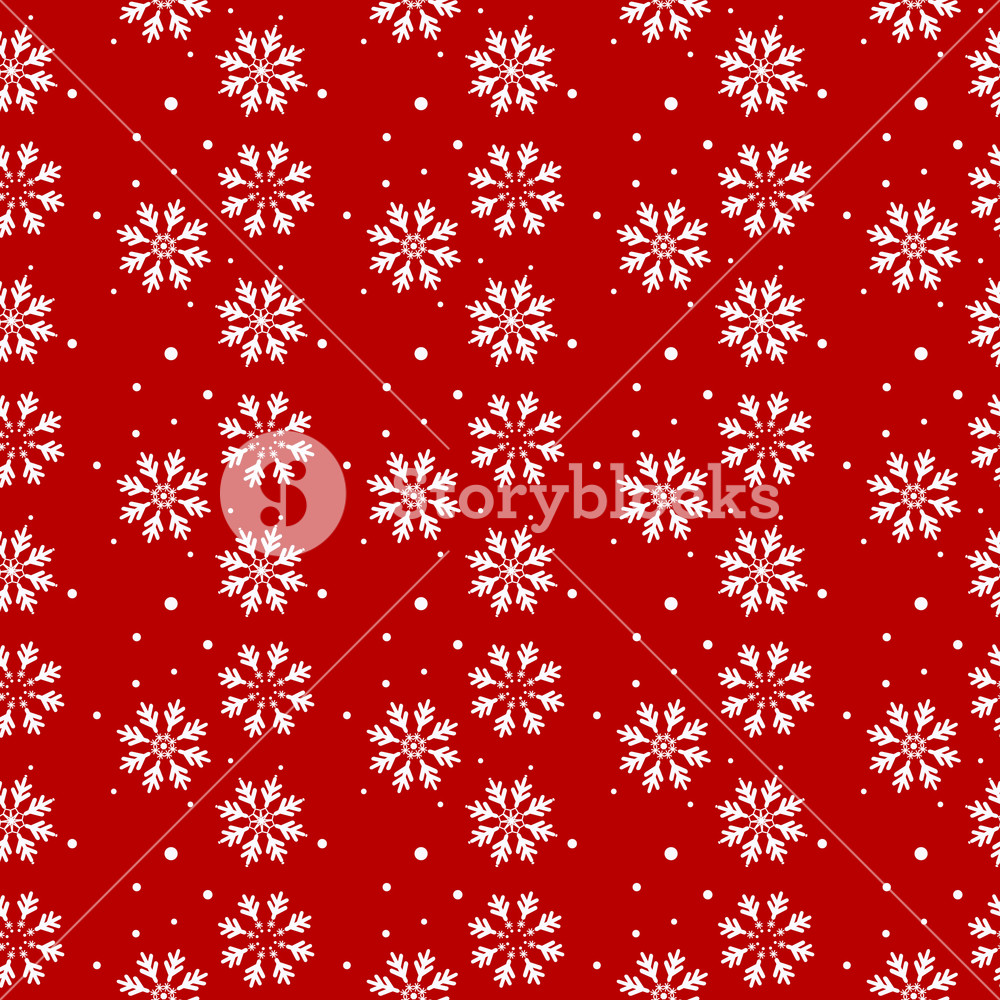 1000x1000 Christmas Seamless Pattern With Snowflakes Abstract Background