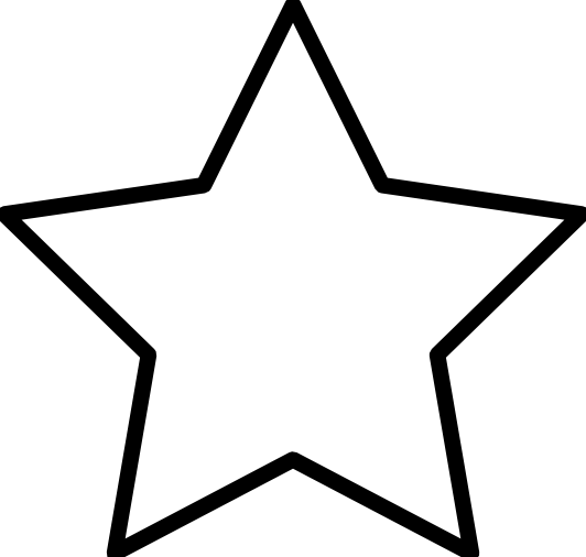 532x506 White Star Vector
