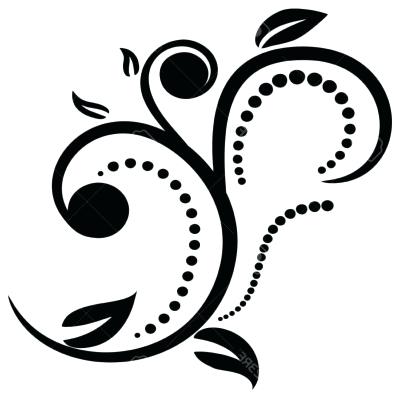 400x399 Vector Flowers And Swirls Png