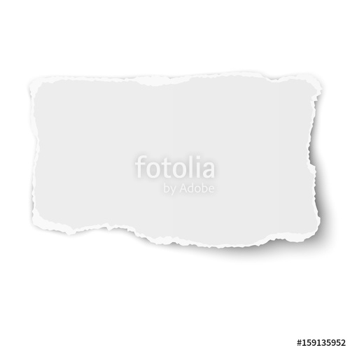 500x500 White Vector Rectangular Torn Paper Tear With Soft Shadow Isolated