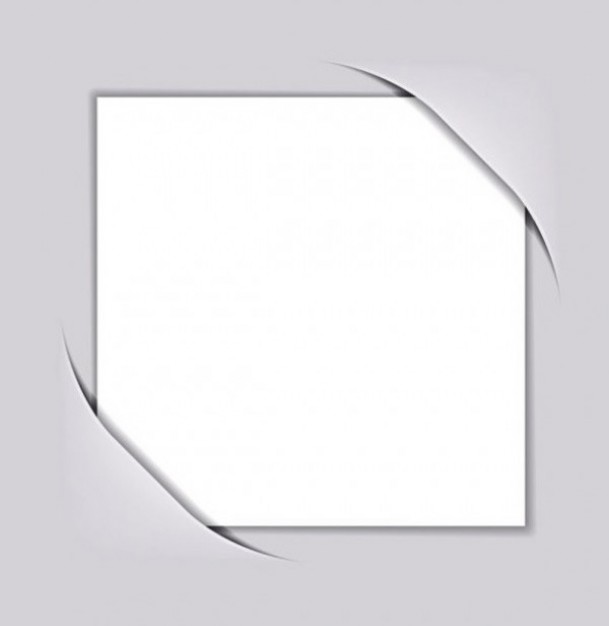 609x626 Album Corner Pocket White Vector