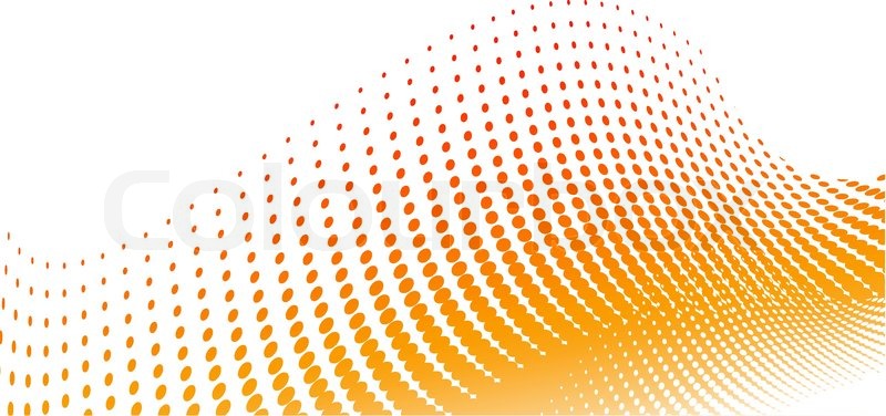 800x376 Orange Halftone Background On The Stock Vector Colourbox