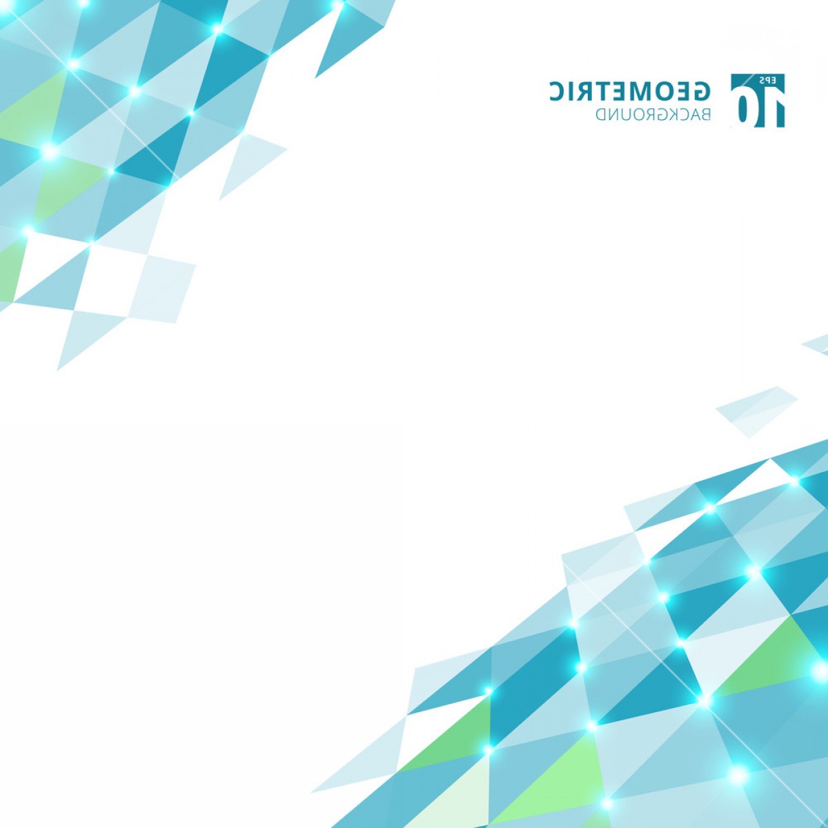 1200x1200 Abstract Blue Triangles Geometric Perspective On White Background