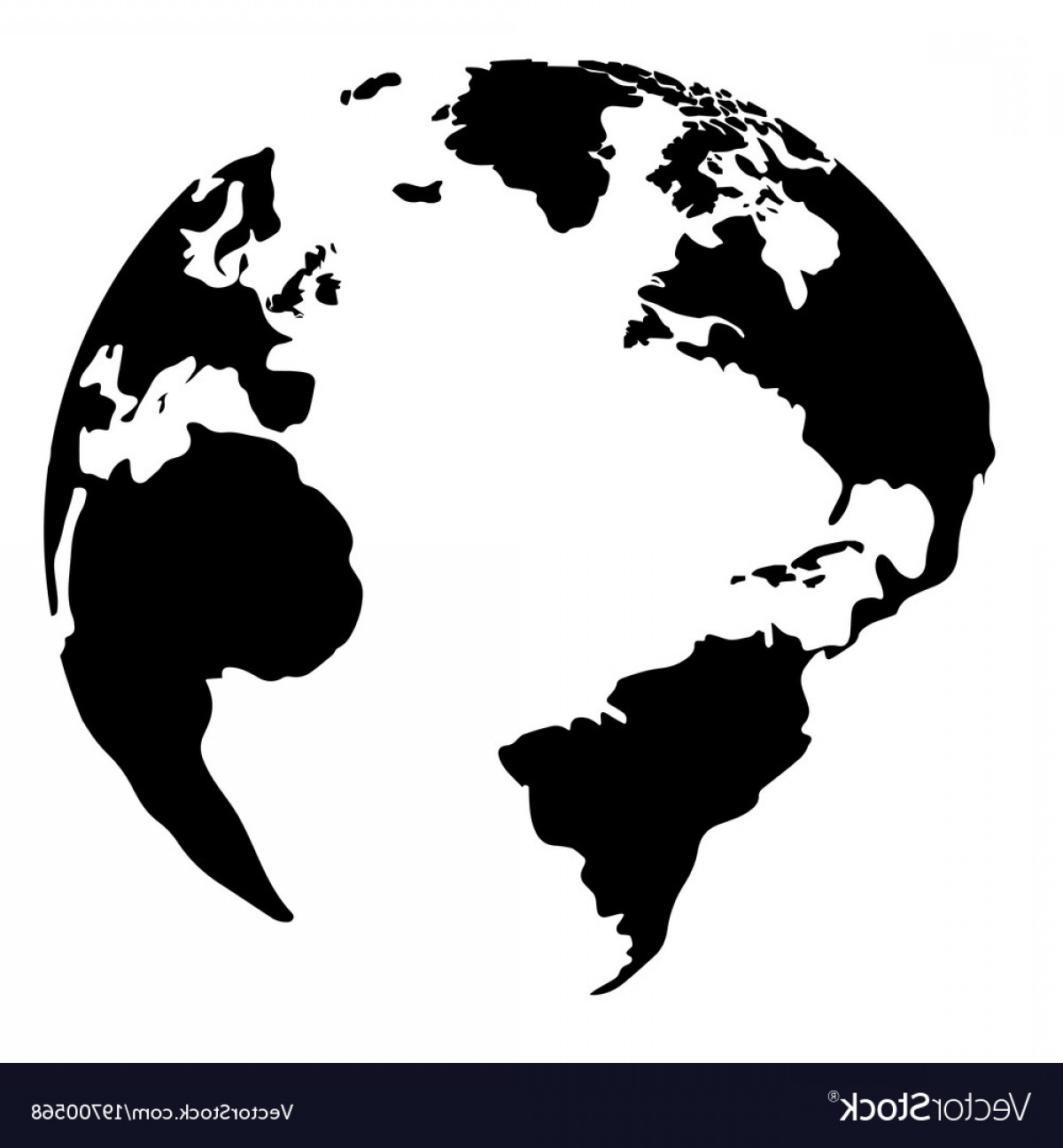 1200x1296 Silhouette Of A Globe Vector Soidergi