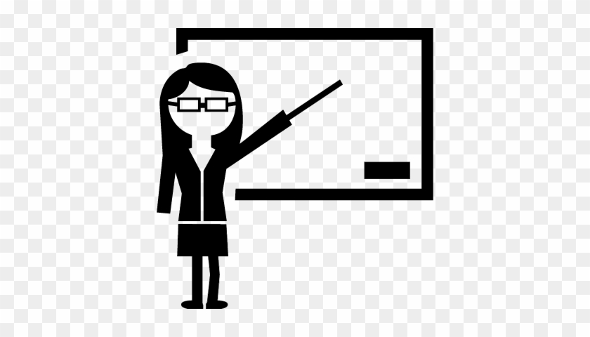 Teacher Showing On Whiteboard Vector 840x480 Teacher Showing On Whiteboard Vector