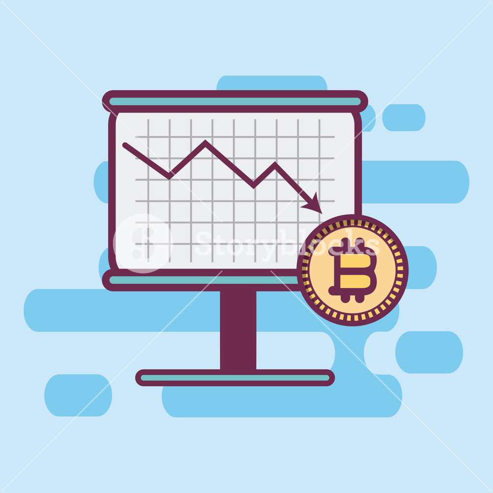 Bitcoin Decrease On Whiteboard Vector Illustration Graphic Design 1000x1000 Bitcoin Decrease On Whiteboard Vector Illustration Graphic Design