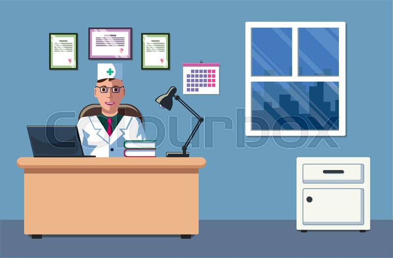 800x525 The Illustration Of A Doctor Who Is Stock Vector Colourbox