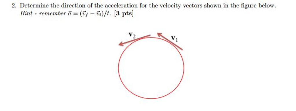 1024x384 Solved Determine The Direction Of The Acceleration For Th