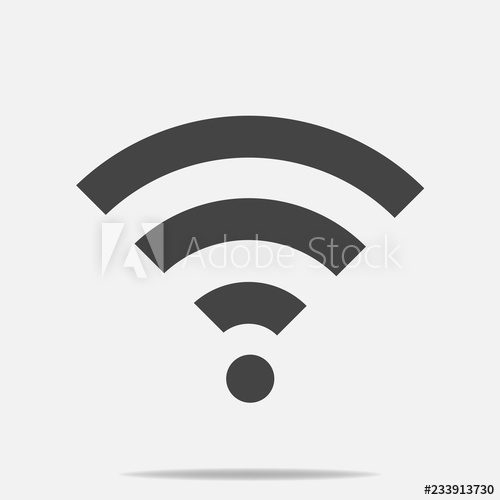 Wifi Vector Icon On Gray Background Wi Fi Logo Illustration 500x500 Wifi Vector Icon On Gray Background Wi Fi Logo Illustration