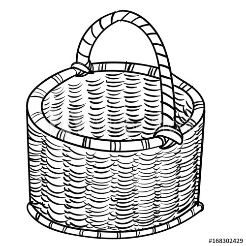 Wicker Basket Vector