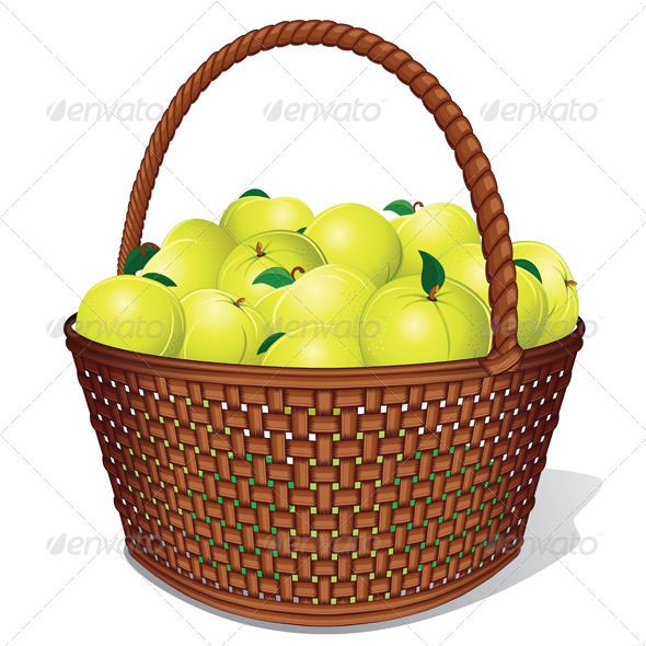 Vectors Apple Baskets, Basket, Free 590x590 Vectors Apple Baskets, Basket, Free