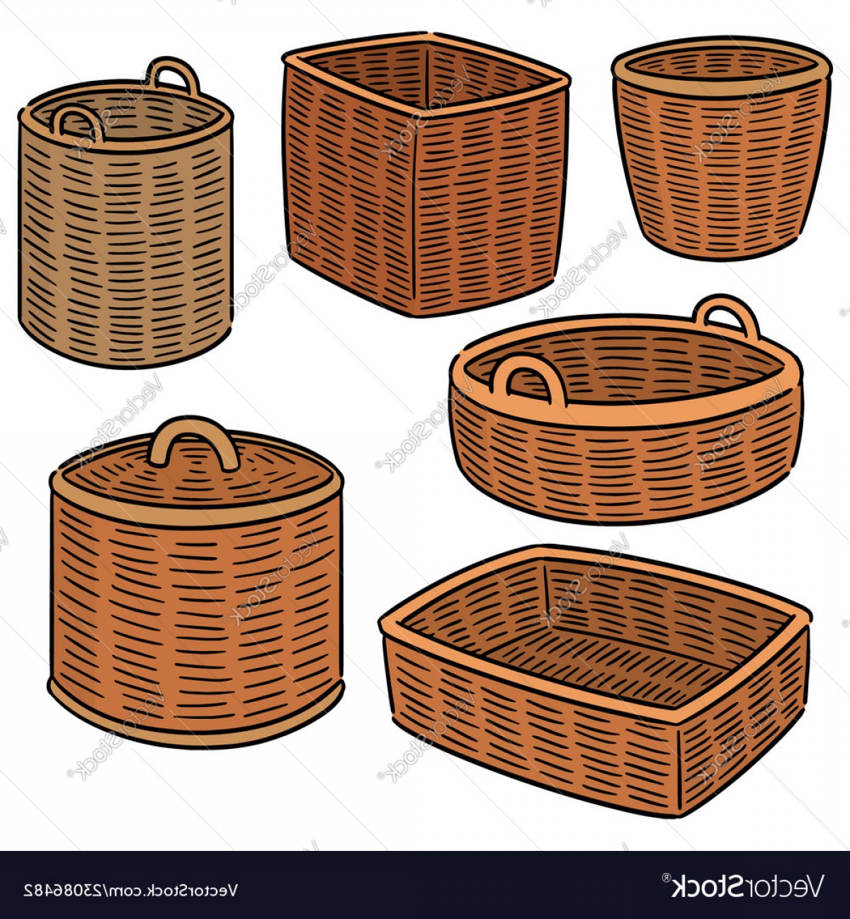 Set Of Wicker Basket Vector Soidergi 1200x1296 Set Of Wicker Basket Vector Soidergi