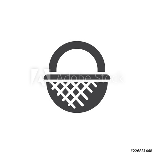 Wicker Basket Vector Icon Filled Flat Sign For Mobile Concept 500x500 Wicker Basket Vector Icon Filled Flat Sign For Mobile Concept