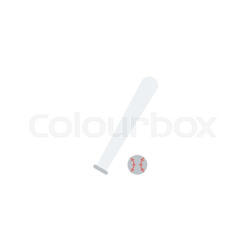 800x800 Flat Icon Baseball Element Vector Stock Vector Colourbox