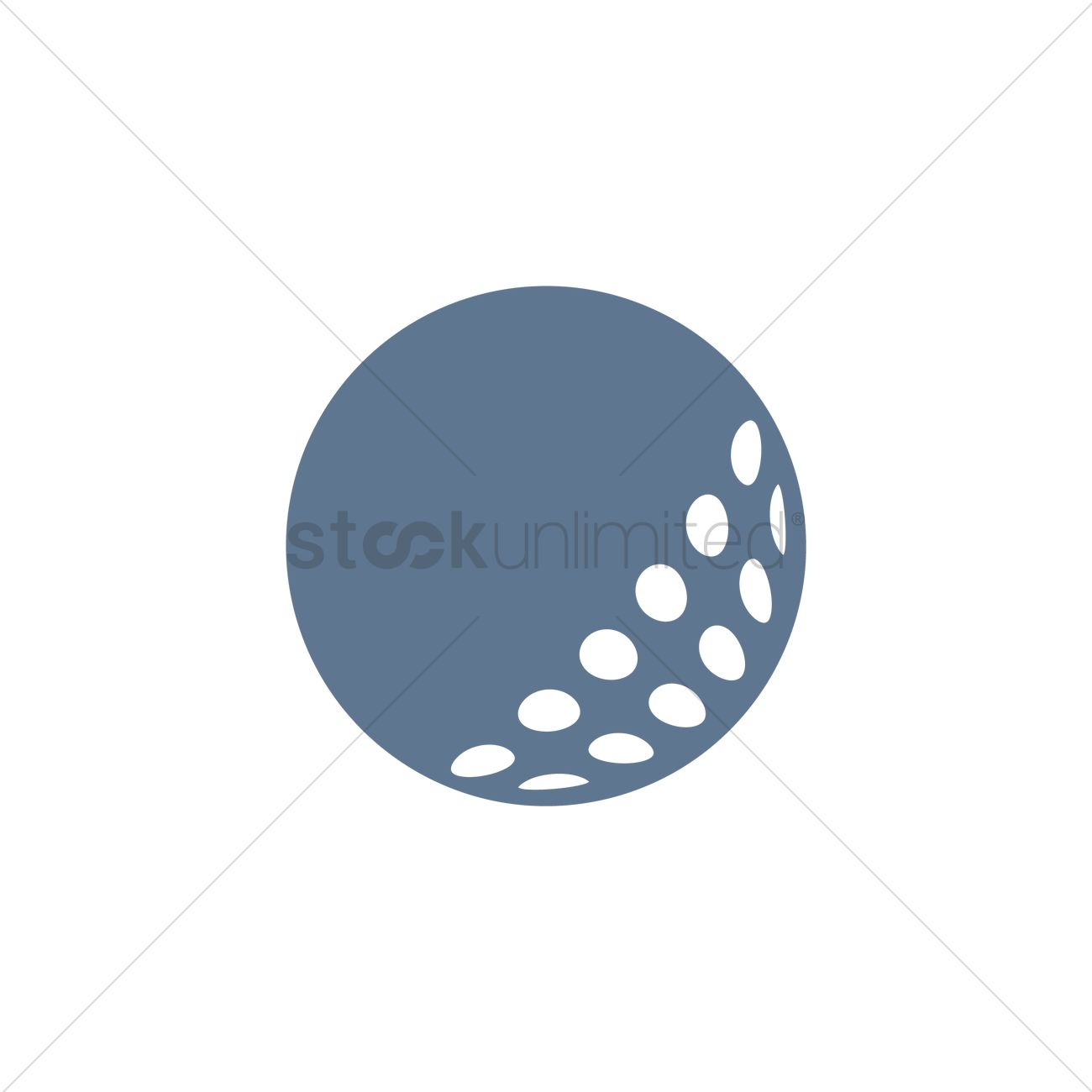 1300x1300 Golf Ball Vector Image