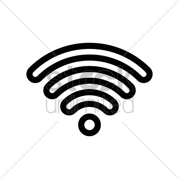 600x600 Wifi Icon Vector Image