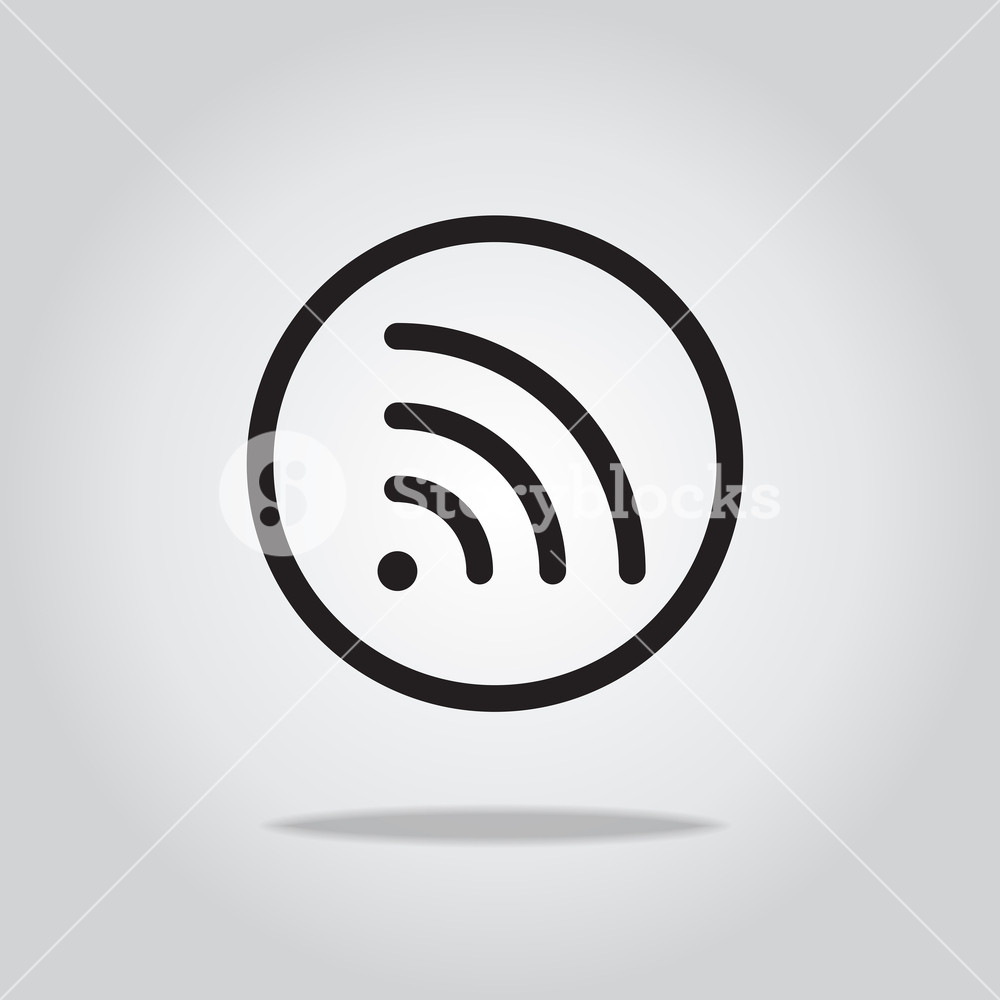 1000x1000 Wifi Icon,vector Illustration Royalty Free Stock Image