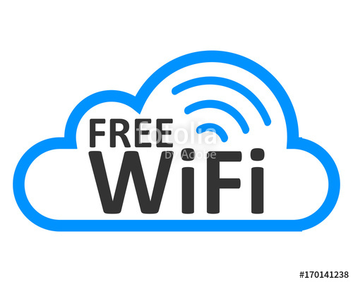 Free Wifi Logo Zone In Cloud Stock Vector Stock Image 500x400 Free Wifi Logo Zone In Cloud Stock Vector Stock Image
