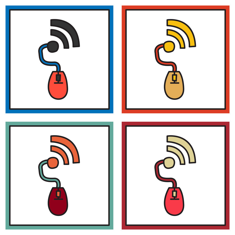 1000x1000 Set Of Unusual Look Wifi Signal Vector Free