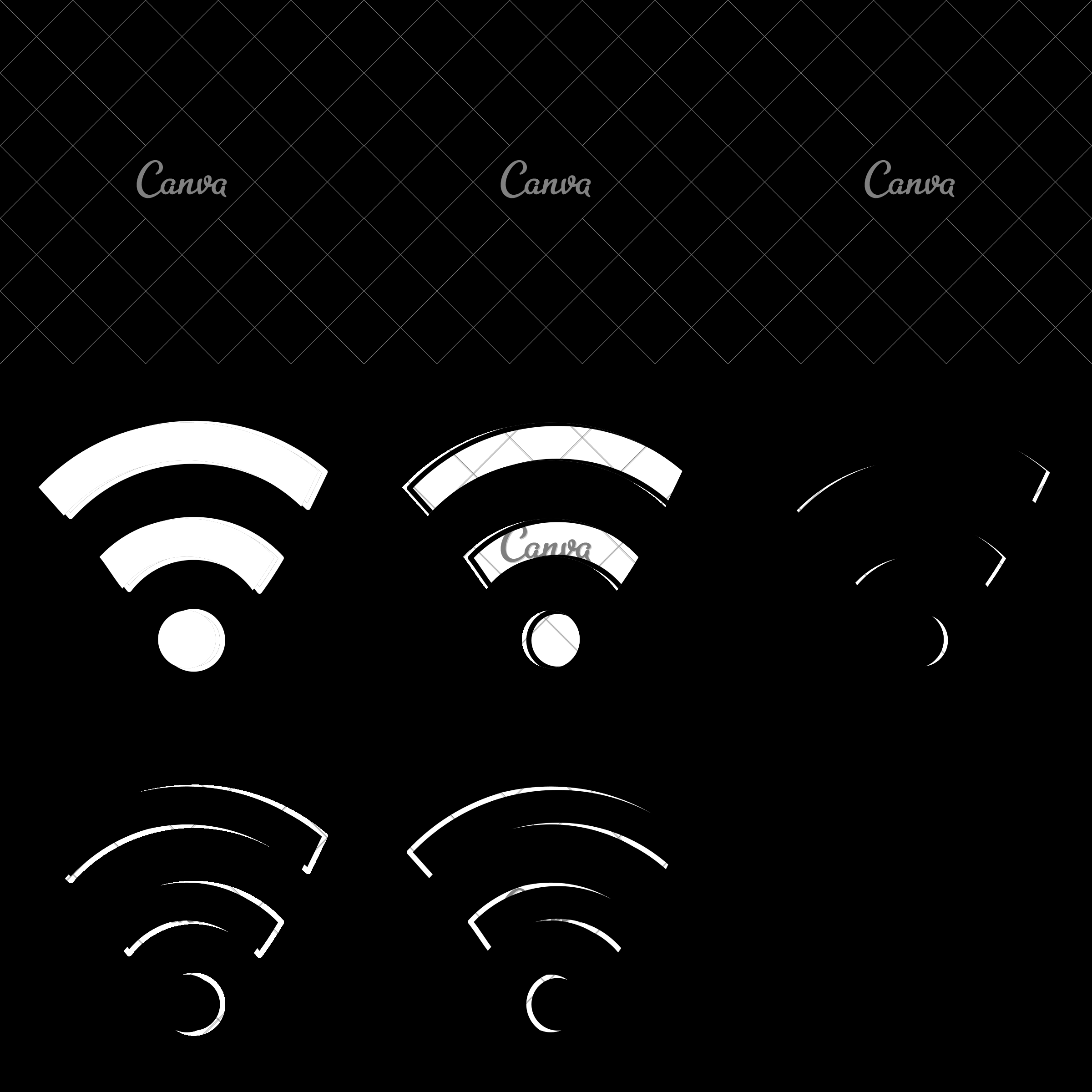 2400x2400 Wifi Signal Vector Icon Illustration