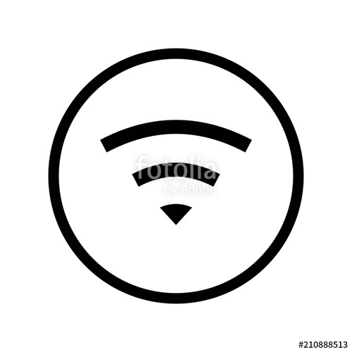 Wifi Symbol Inside A Circle Icon Vector Icon Simple Element 500x500 Wifi Symbol Inside A Circle Icon Vector Icon Simple Element