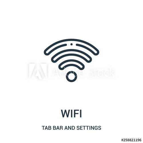 Wifi Icon Vector From Tab Bar And Settings Collection Thin Line 500x500 Wifi Icon Vector From Tab Bar And Settings Collection Thin Line