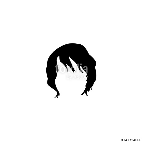 500x500 Wig Icon Vector Wig Vector Graphic Illustration Stock Image