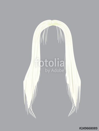 380x500 Blonde Hair Wig Vector Illustration Stock Image And Royalty Free