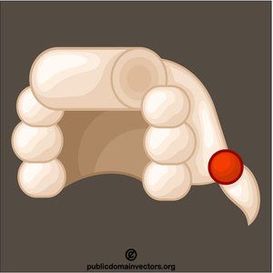 300x300 Judge Wig Vector Image