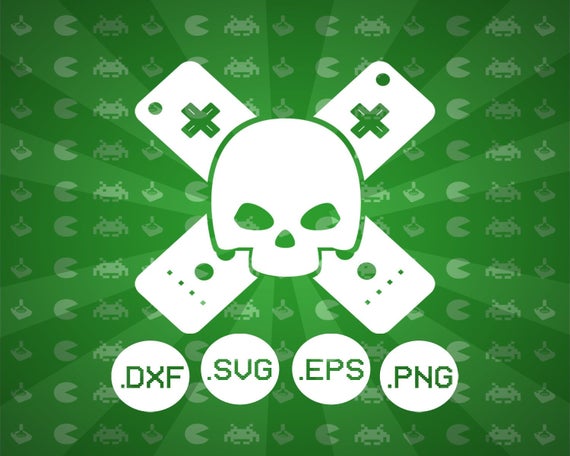 Wii Remote Skull  Dxf Video Game Etsy 570x456 Wii Remote Skull  Dxf Video Game Etsy