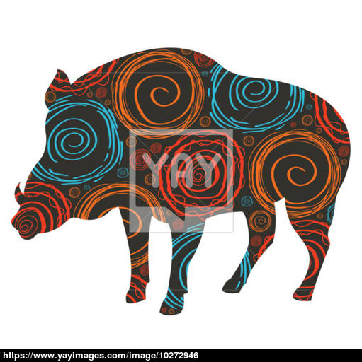 Wild Boar Vector Background For Christmas Or Thanks Giving Day 511x512 Wild Boar Vector Background For Christmas Or Thanks Giving Day