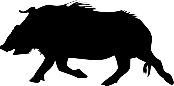 Wild Boar Vector Illustration With Silhouette Style Free Vector 600x298 Wild Boar Vector Illustration With Silhouette Style Free Vector