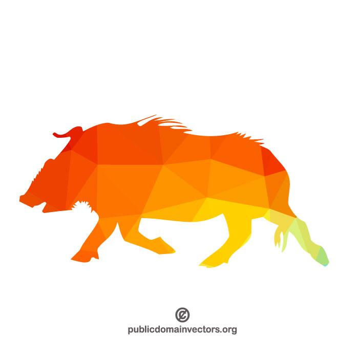 Wild Boar Vector Image 660x660 Wild Boar Vector Image