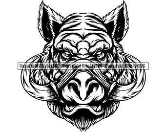 Wild Pigs Vector Etsy 340x270 Wild Pigs Vector Etsy