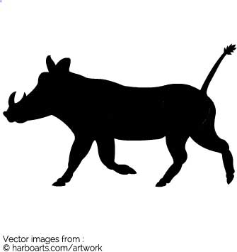 Download Wild Boar Silhouette 335x355 Download Wild Boar Silhouette