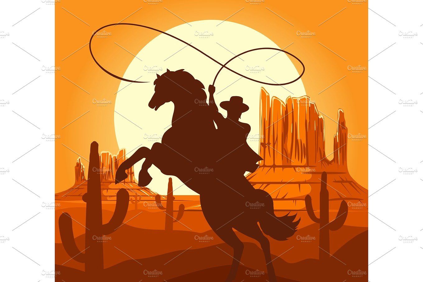Western Cowboys Silhouette In Desert 1360x906 Western Cowboys Silhouette In Desert