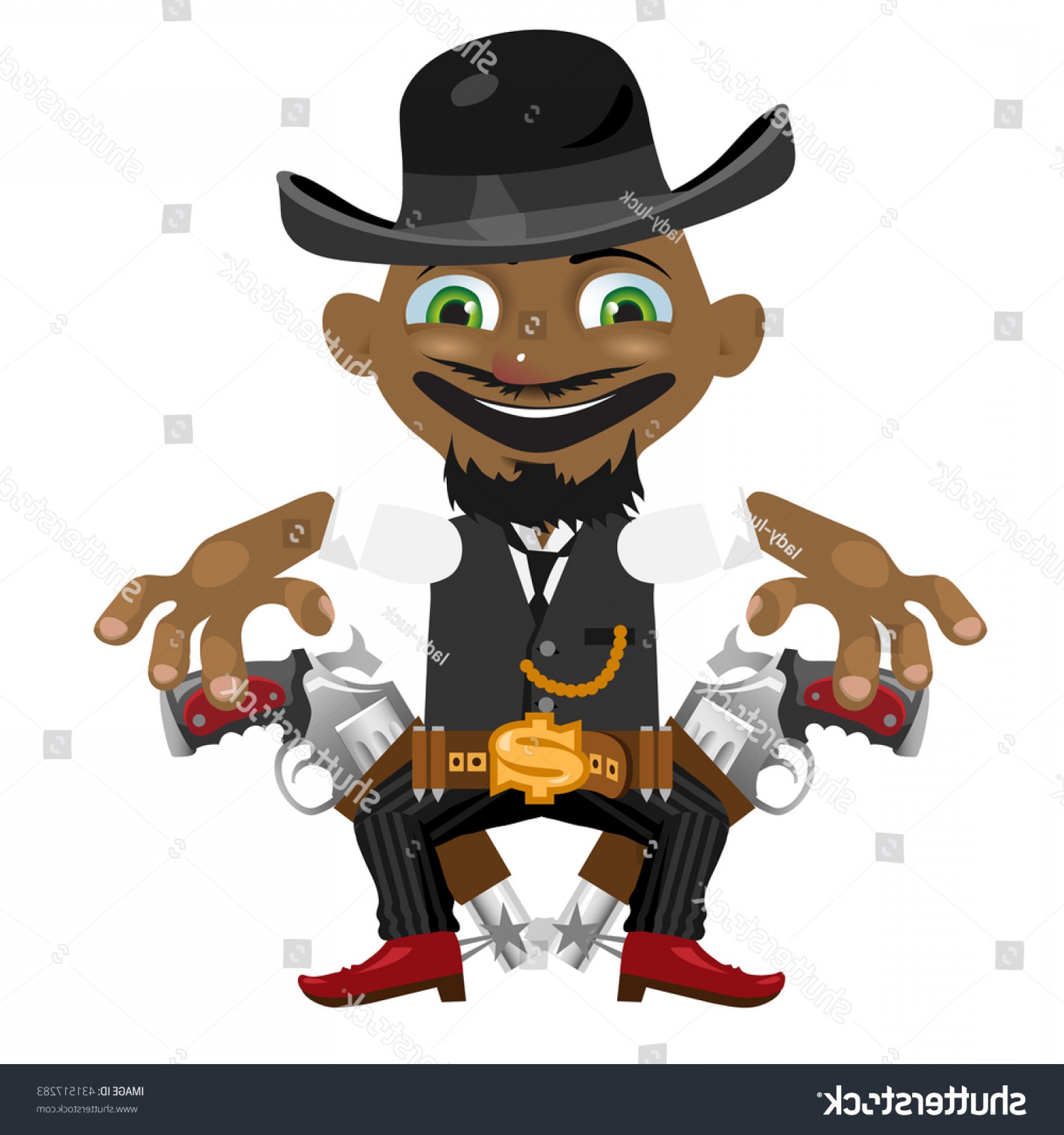 Black Gangster Wild West Vector Illustration Handandbeak 1800x1920 Black Gangster Wild West Vector Illustration Handandbeak