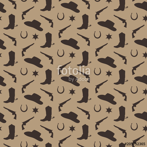 Wild West Vector Seamless Pattern Cowboy Male Background 500x500 Wild West Vector Seamless Pattern Cowboy Male Background
